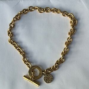 16 inch COACH toggle chocker and a matching ring 7 1/2